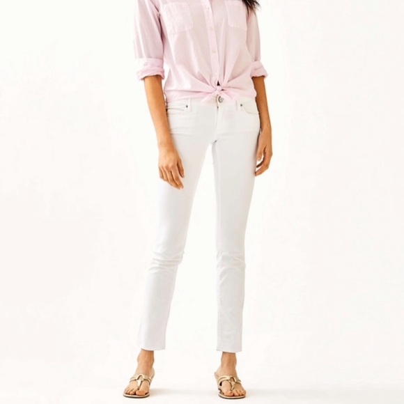 Lilly Pulitzer Denim - Lilly Pulitzer size 00 white jeans